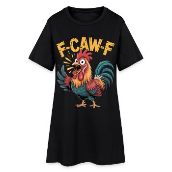 Mascotte Vibrant Rooster FCAWF - Robe T-shirt Femme - noir - Devant