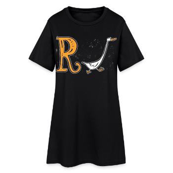 Rente Ente - Ruhestand - Pension - Frauen T-Shirt-Kleid - Schwarz - Vorne
