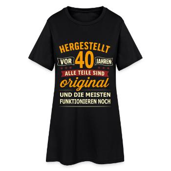 40e anniversaire Original - Robe T-shirt Femme - noir - Devant