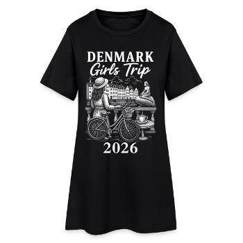 Voyage entre filles au Danemark 2026 - Robe T-shirt Femme - noir - Devant