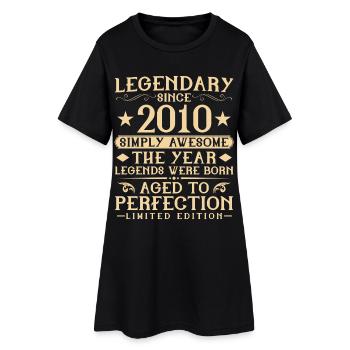 16ème Anniversaire Vintage Vintage 2010 Cadeau - Robe T-shirt Femme - noir - Devant