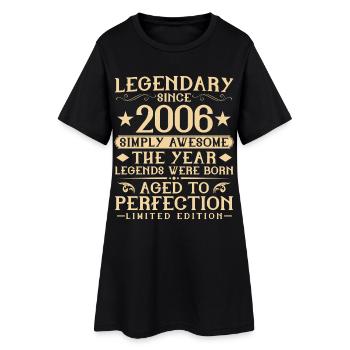 20ème anniversaire Vintage Vintage 2006 Cadeau - Robe T-shirt Femme - noir - Devant