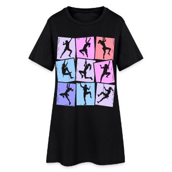 Escalade Montagnes Alpinistes Bloc Femmes Filles - Robe T-shirt Femme - noir - Devant