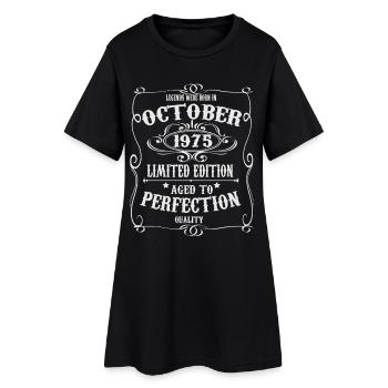 Des légendes sont nées en octobre 1975 - Robe T-shirt Femme - noir - Devant
