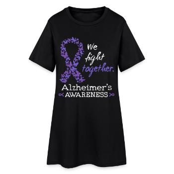 Forts ensemble contre la maladie d’Alzheimer - Robe T-shirt Femme - noir - Devant