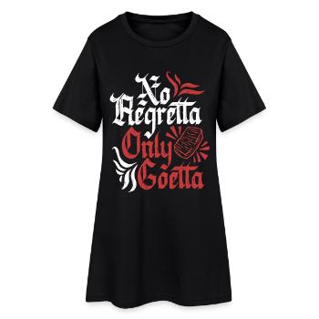 Saucisse Goetta No Regretta Seulement Goetta - Robe T-shirt Femme - noir - Devant