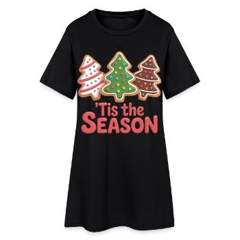 Chemise de biscuits de Noël pour les amis de Noël - Robe T-shirt Femme - noir - Devant