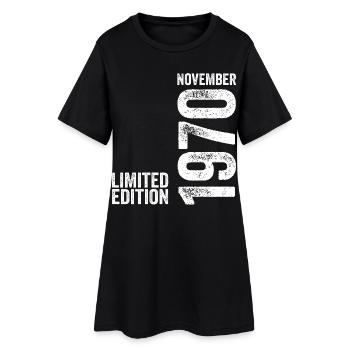 Novembre 1970 Édition Limitée Novembre 1970 - Robe T-shirt Femme - noir - Devant