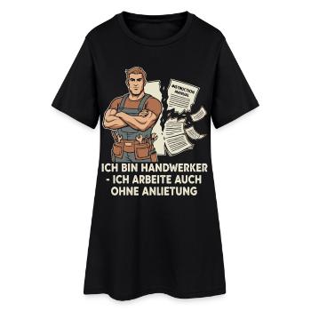 Le courage d’un artisan sans guide - Robe T-shirt Femme - noir - Devant