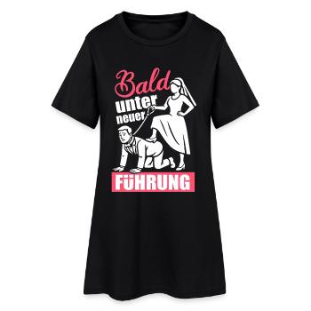 Bientôt sous une nouvelle direction Enterrement de vie de garçon - Robe T-shirt Femme - noir - Devant