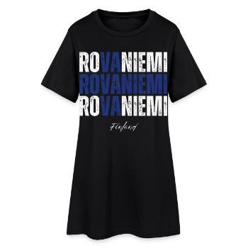 Rovaniemi Finlande, j’adore Rovaniemi - Robe T-shirt Femme - noir - Devant