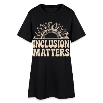 L’inclusion est importante : Sunflower Design pour la diversité - Robe T-shirt Femme - noir - Devant