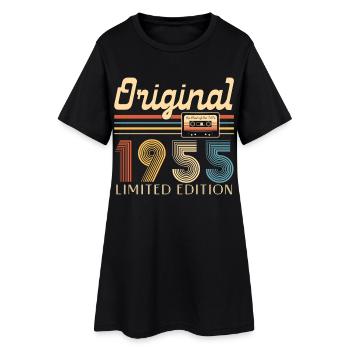 70th Birthday 70 Years Original 1955 - Women’s T-Shirt Dress - black - Front