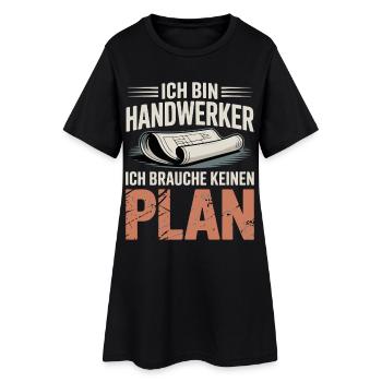 Des artisans sans plan - Robe T-shirt Femme - noir - Devant