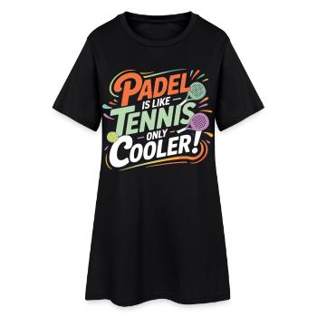 Maillot de padel pour les amateurs de sport et de tennis - Robe T-shirt Femme - noir - Devant