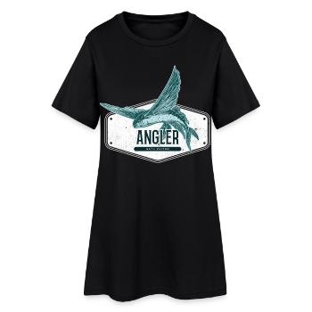 Angler USA Design Flying Fish - Robe T-shirt Femme - noir - Devant