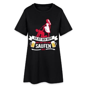 He's the idiot - JGA Team Bräutigam - Women’s T-Shirt Dress - black - Front