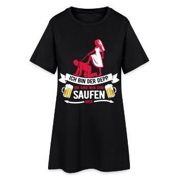Ich bin der Depp - JGA Team Bräutigam - Frauen T-Shirt-Kleid - Schwarz - Vorne