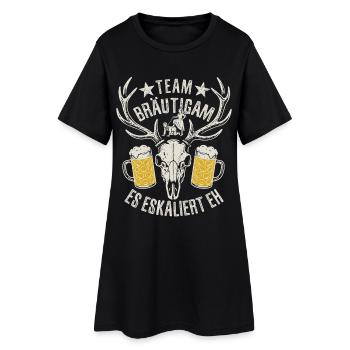 Enterrement de vie de garçon - Team Bräutigam - ça s’intensifie de toute façon - Robe T-shirt Femme - noir - Devant