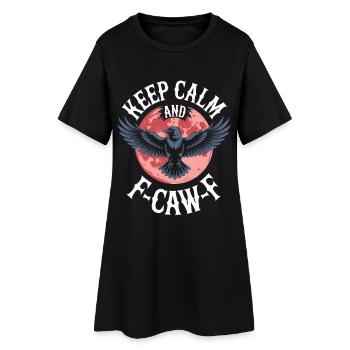 Keep Calm and Eagle Flight - Women’s T-Shirt Dress - black - Front
