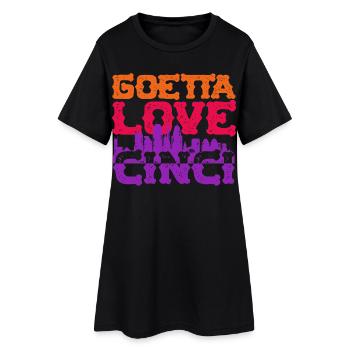 Saucisse Goetta Love Cinci - Robe T-shirt Femme - noir - Devant