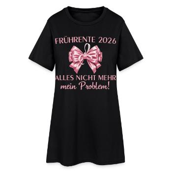 Retraite anticipée 2026 Collègue de travail en retraite partielle - Robe T-shirt Femme - noir - Devant