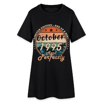 30e anniversaire Original octobre 1995 - Robe T-shirt Femme - noir - Devant