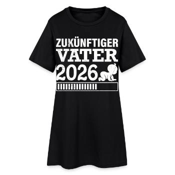 FUTUR PAPA 2026 Paternité Drôle - Robe T-shirt Femme - noir - Devant