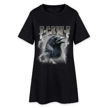 F-Caw-E Raven Storm Graphique - Robe T-shirt Femme - noir - Devant