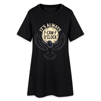 F-Caw-F Time Raven Flight - Robe T-shirt Femme - noir - Devant