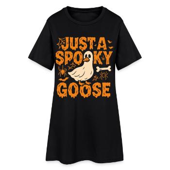 Juste une oie effrayante Halloween Costume Drôle de dicton - Robe T-shirt Femme - noir - Devant