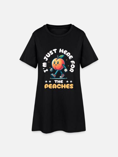 Pêche Fruits d’été Pêches Délice aux fruits - Robe T-shirt Femme - noir