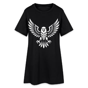 Fauconnerie majestueuse Oiseau De Proie Art - Robe T-shirt Femme - noir - Devant