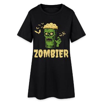 Zombier drôle de dicton - Joyeux Halloween - Robe T-shirt Femme - noir - Devant