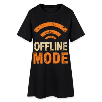 Enfin dans la zone morte – mode hors ligne - Robe T-shirt Femme - noir - Devant