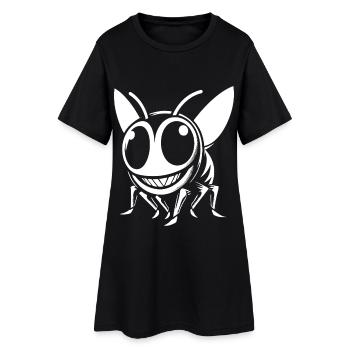 Conception amusante de guêpe - Bande dessinée amusante - Robe T-shirt Femme - noir - Devant