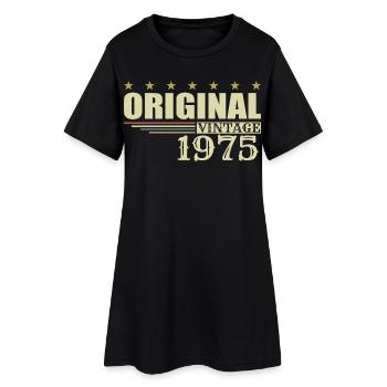 1975 Anniversaire 1975 - Robe T-shirt Femme - noir - Devant