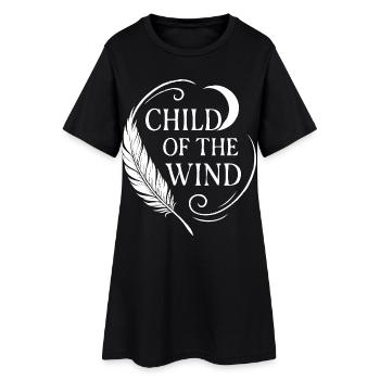 Child of the Wind -Spirit T-Shirt mit Freiheit - Robe T-shirt Femme - noir - Devant