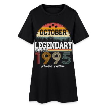 Des légendes sont nées en octobre 1995 - Robe T-shirt Femme - noir - Devant