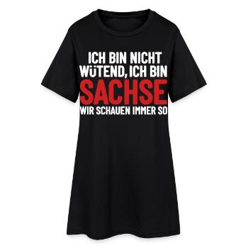 Je ne suis pas en colère, je suis Saxon - Robe T-shirt Femme - noir - Devant