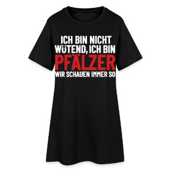 Je ne suis pas en colère, je suis palatin - Robe T-shirt Femme - noir - Devant