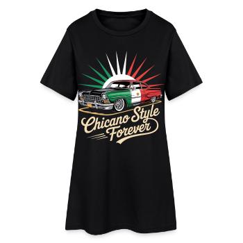 Chicano Forever Mexico Pride - Robe T-shirt Femme - noir - Devant