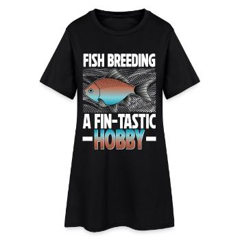 Fischzüchter Aquarianer Fischzucht - Frauen T-Shirt-Kleid - Schwarz - Vorne