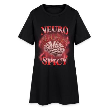 Cerveau neuro épicé - Robe T-shirt Femme - noir - Devant
