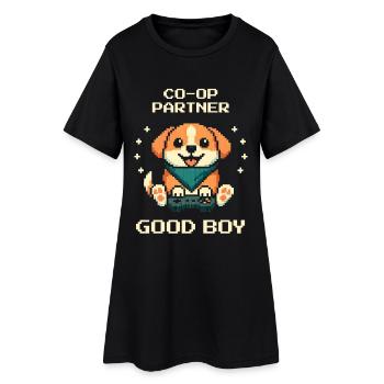 Co-op Partner: Good Boy | Dog buddy - Women’s T-Shirt Dress - black - Front