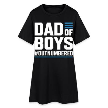 Dad of Boys – Chemise de papa pour les pères de garçon - Robe T-shirt Femme - noir - Devant