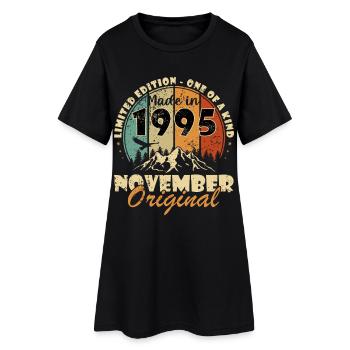 Novembre 1995 Anniversaire Novembre 1995 - Robe T-shirt Femme - noir - Devant