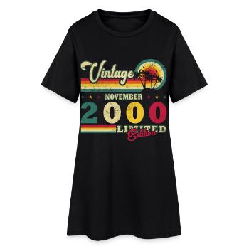 Novembre 2000 - Novembre 2000 Cadeau d’anniversaire - Robe T-shirt Femme - noir - Devant