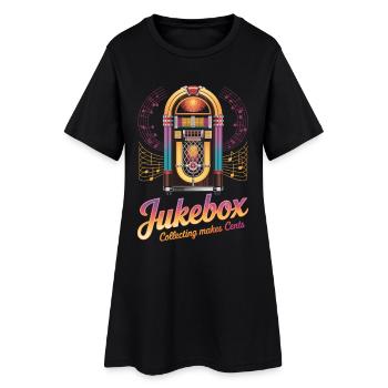 Collectionneurs de juke-box La collection de juke-box rapporte des centimes - Robe T-shirt Femme - noir - Devant