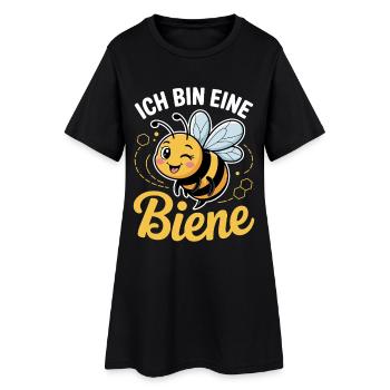 Costume de carnaval Je suis une abeille - Robe T-shirt Femme - noir - Devant